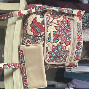 Vintage Vera Bradley crossbody bag with matching Wallet